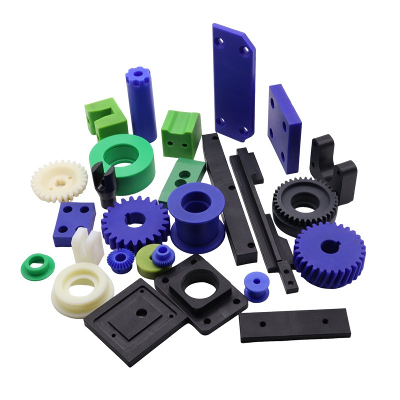 CNC Milling PA66 POM Plastic Parts PMMA machine parts with Wire EDM & Drilling Molding Extruded Bushing