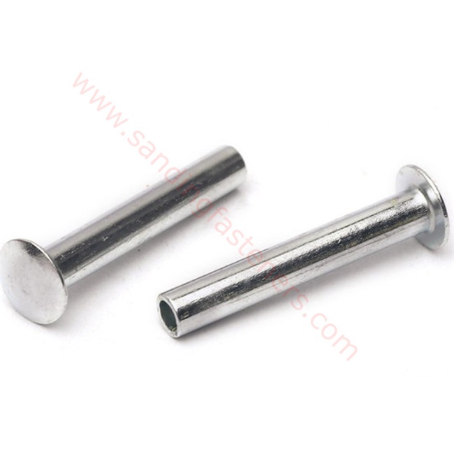 Wholesale flat head Half Hollow rivets,Semi Tubular Rivet