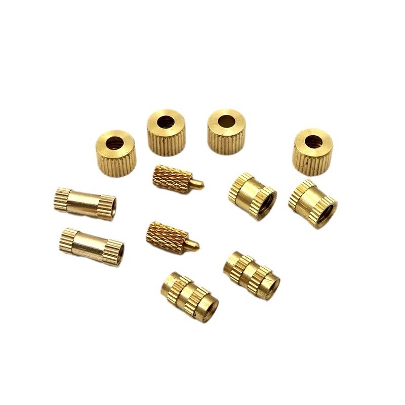cnc parts Knurled Through-Hole Mounted Components Inserts Stainless Steel Blind-Hole Mounted Nuts-Machining Services