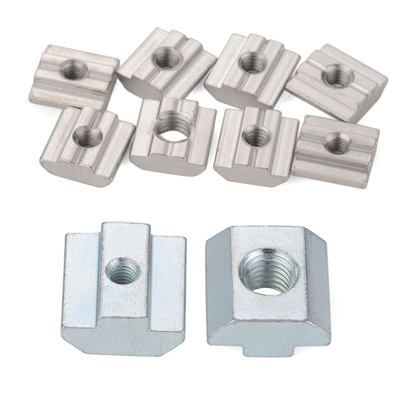 T-Shaped Slot 6mm 8mm Slider Nut T20 T30 T40 T45 Slot Industrial Aluminum Profile