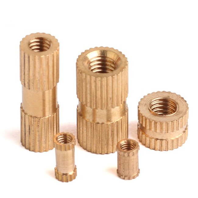 330pcs M2-M5 Brass Copper Threaded Isolation Nut Knurl Insert Embedded Nut 