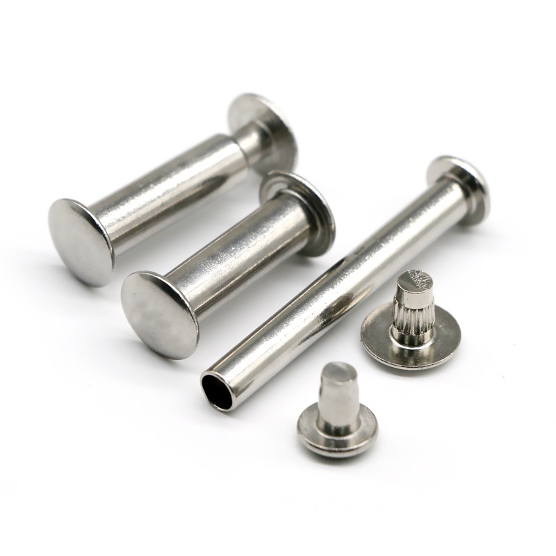 Connector Screws Stainless Steel Black Furniture rivets Mini Chicago Book Binding Screw Belt Buckle rivet Button for Leather