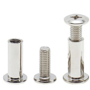 304 Stainless Steel black hex socket Furniture Chicago Screw Connector ...