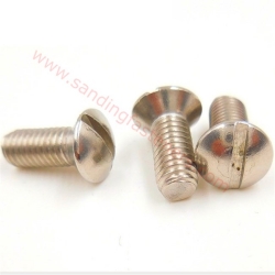 stainless steel slotted oval head machine screw