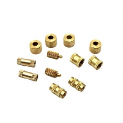 cnc parts Knurled Through-Hole Mounted Components Inserts Stainless Steel Blind-Hole Mounted Nuts-Machining Services