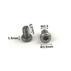 Micro Mini Stainless Steel Screw for Glasses Watches Computer Cases-Black Carbon Steel Metric Measurement System