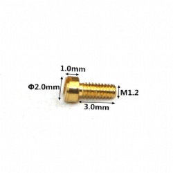 CD Pattern Carbon Steel Screw Torx Flat Head Micro Small Tapping Screw with Nylon Patch Thread for Watch & Computer