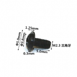 M0.6 M0.7 M0.8 M1.0 Small Flat Head Micro Tapping Screw Carbon Steel 304 Thread Locker for Watch & Computer Use