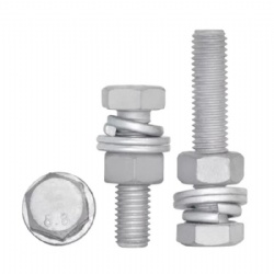 hex bolt with nuts flat washer spring washer