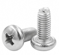 Stainless steel 304 Pan Head Phillips triangle Thread Forming Self Tapping screw For Plastic