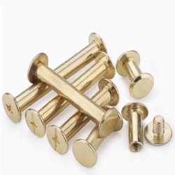 Connector Screws 304 Stainless Steel Black Furniture rivet Belt Buckle Bolts Chicago Binding Screw for Albums Silver Booking