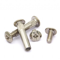 Connector Screws 304 Stainless Steel Black Furniture rivet Belt Buckle Bolts Chicago Binding Screw for Albums Silver Booking