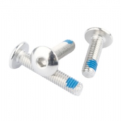 Blue Anti-Loosening Nyloc Patch Lock Self-Locking Machine Grub Screws