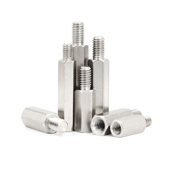 Stainless steel Single-head hex stud single-through male and female screw
